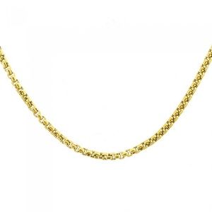 14K Yellow Gold 24 Inch Box Link Chain 8.2 Grams